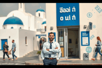Άνθρωπος κρατάει έγγραφα δανείου χωρίς εγγυήσεις