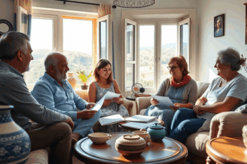 Εικόνα που δείχνει μια γυναίκα να υπογράφει έγγραφα για προσωπική πίστωση.