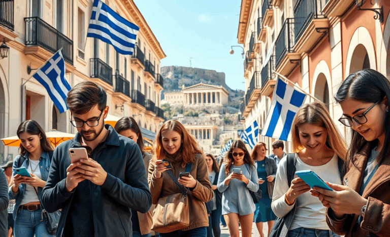 Άτομο που χρησιμοποιεί την εφαρμογή Vivawallet στο κινητό, διαχειρίζοντας οικονομικά.